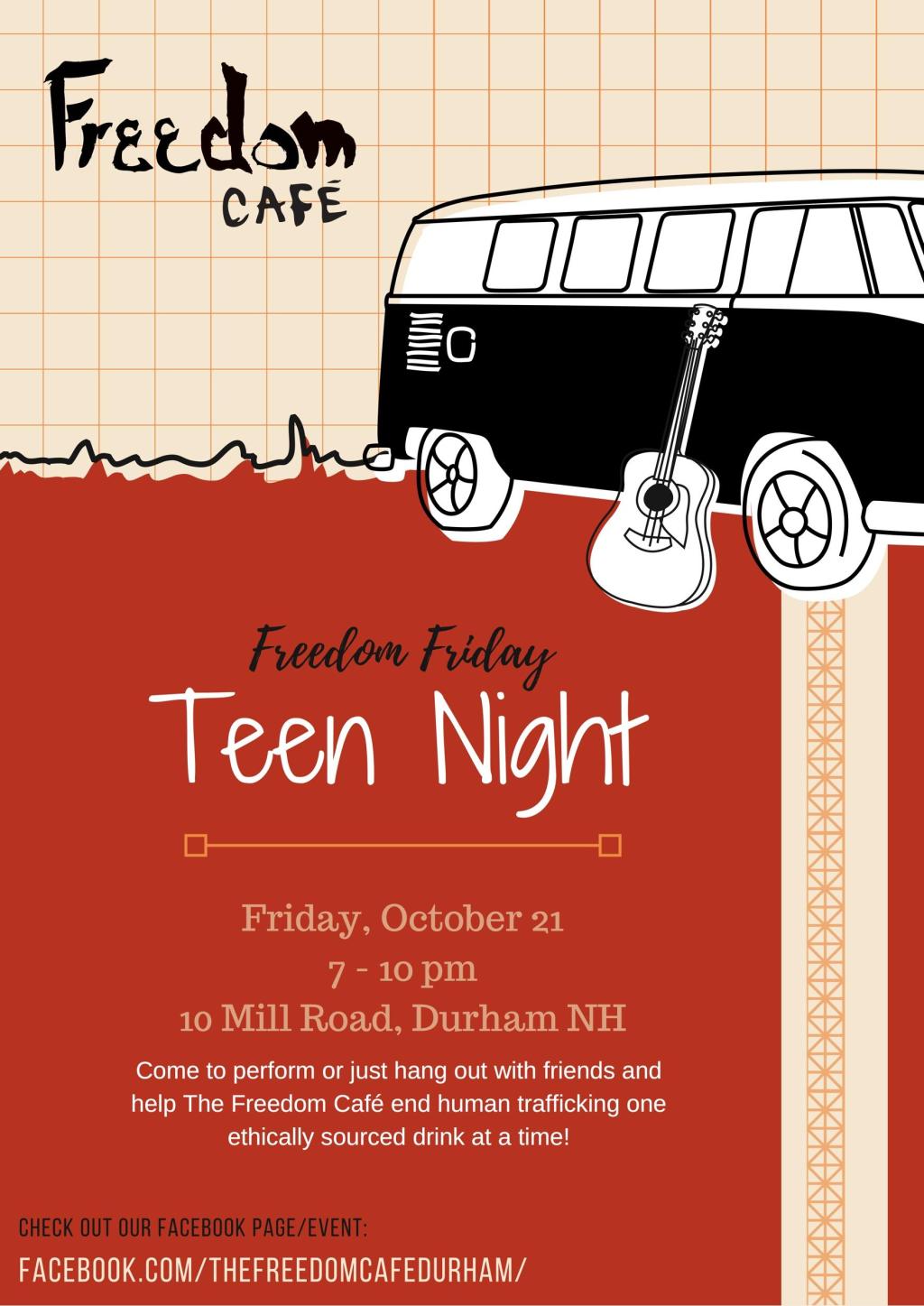 Freedom Friday Teen Music&nbsp;Night