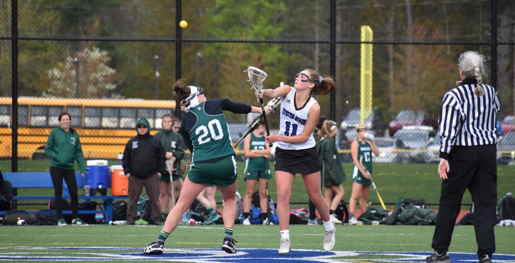 Oyster River Fend Off Kingswood in Girls Lacrosse Senior&nbsp;Night